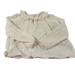 Copper Key Toddler Girl 5 Off White Blouse, 100% Cotton